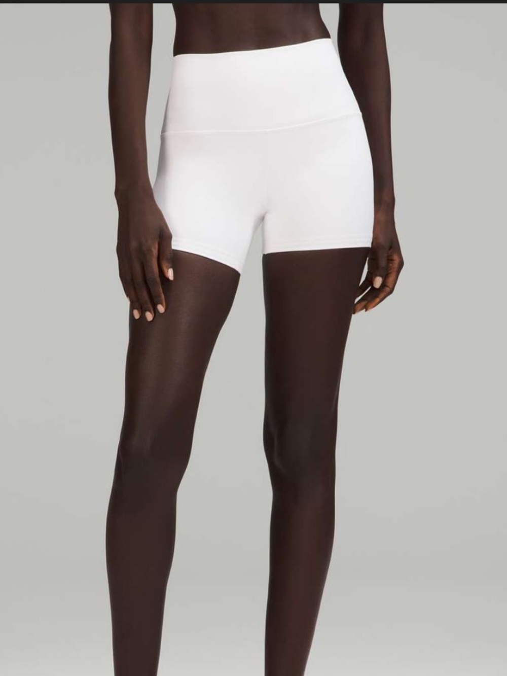 Lululemon align high rise short 4” white